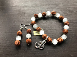 Браслет и серьги, 17 см.