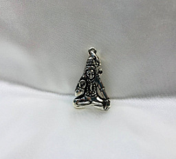 Кулон "Шива", серебро, 2.5 см.