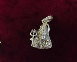Кулон "Шива", серебро, 2 см.