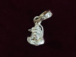 Кулон "Шива", серебро, 1.5 см.